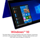 Ematic 11.6" Laptop, Touchscreen, 2-in-1, Windows 10, Intel Atom Quad-Core Processor, 2GB RAM, 32GB Flash Storage (EWT117)