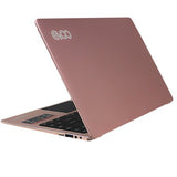 EVOO 14.1" Ultra Thin Laptop - Elite Series, Windows 10 S, Windows Hello (Fingerprint Scanner), Cortana, Micro HDMI, Rose Gold